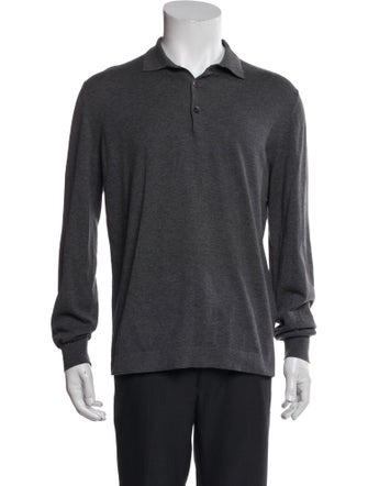 Brunello Cucinelli Crew Neck Long Sleeve Polo Shirt