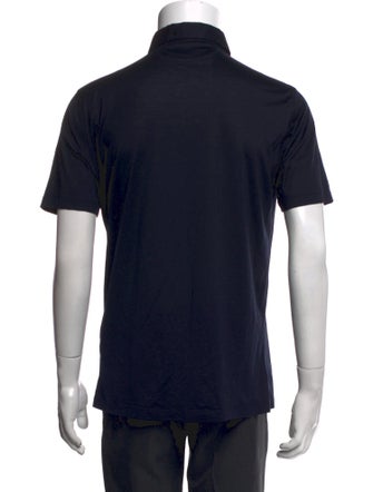 Brunello Cucinelli Silk Crew Neck Polo Shirt