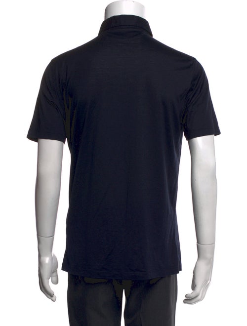 Brunello Cucinelli Silk Crew Neck Polo Shirt