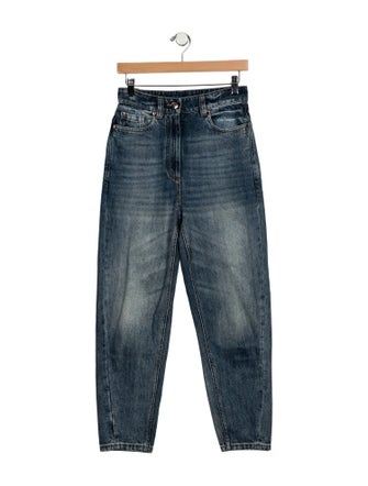 Brunello Cucinelli High-Rise Skinny Leg Jeans