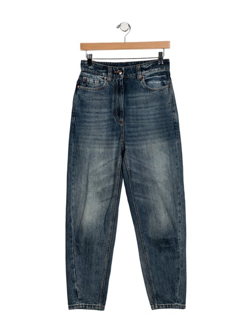 Brunello Cucinelli High-Rise Skinny Leg Jeans