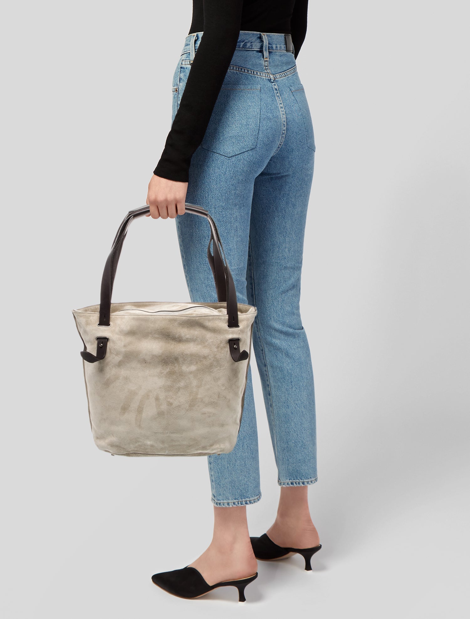 Brunello Cucinelli Suede Shoulder Bag