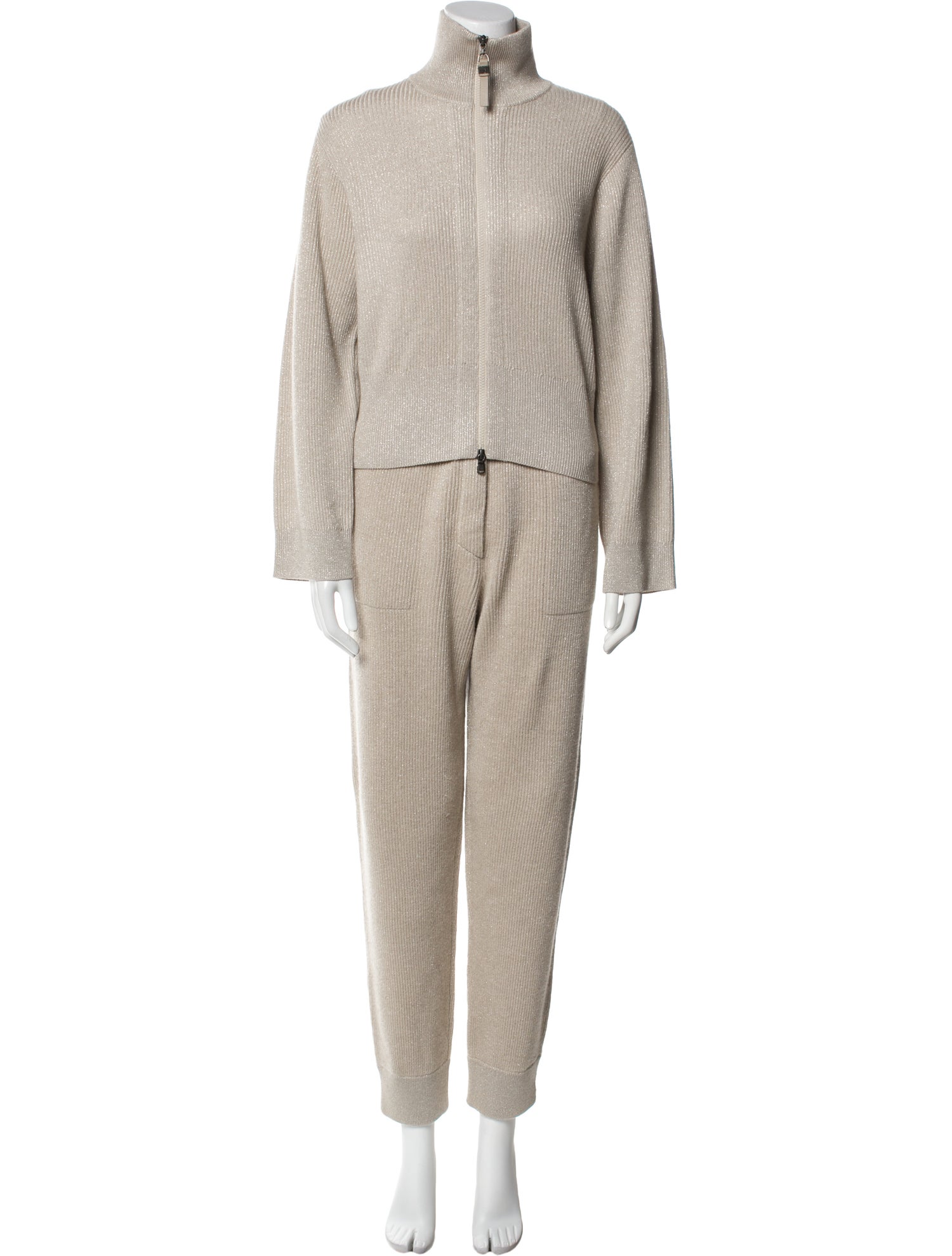 Brunello Cucinelli Cashmere Glitter Accents Set