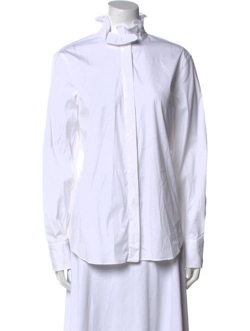 Brunello Cucinelli Long Sleeve Button-Up Top