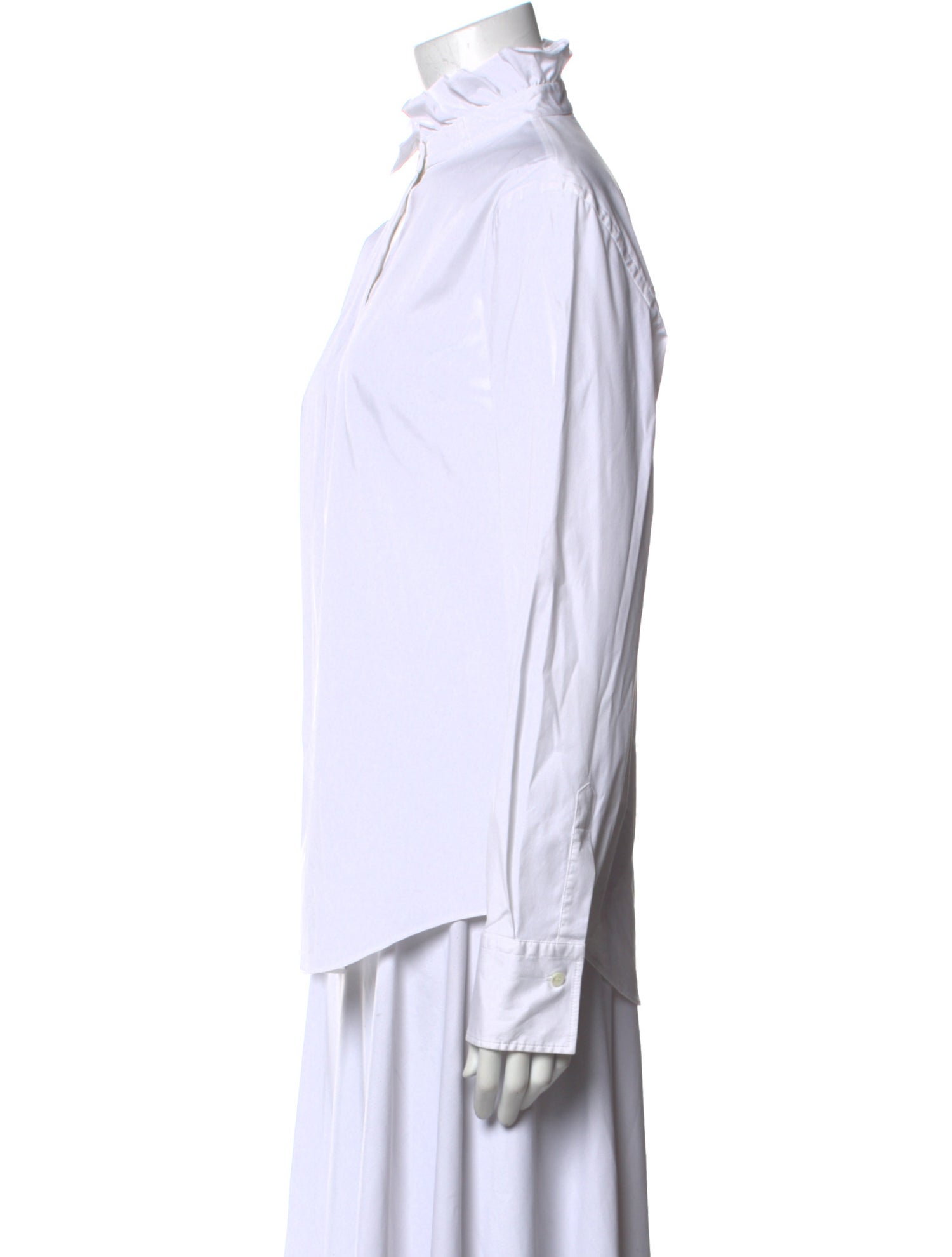 Brunello Cucinelli Long Sleeve Button-Up Top