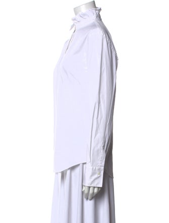 Brunello Cucinelli Long Sleeve Button-Up Top