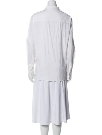 Brunello Cucinelli Long Sleeve Button-Up Top