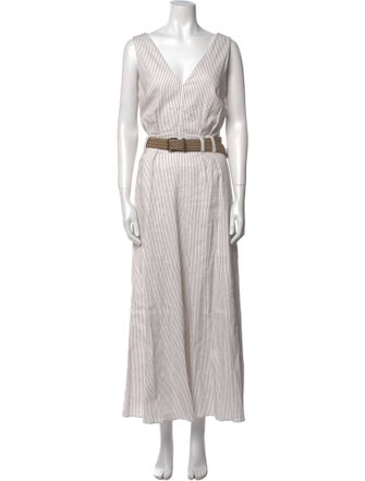 Brunello Cucinelli Linen Long Dress