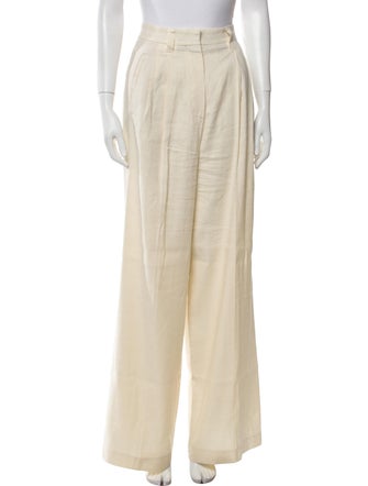 Brunello Cucinelli Linen Wide Leg Pants