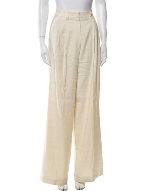 Brunello Cucinelli Linen Wide Leg Pants