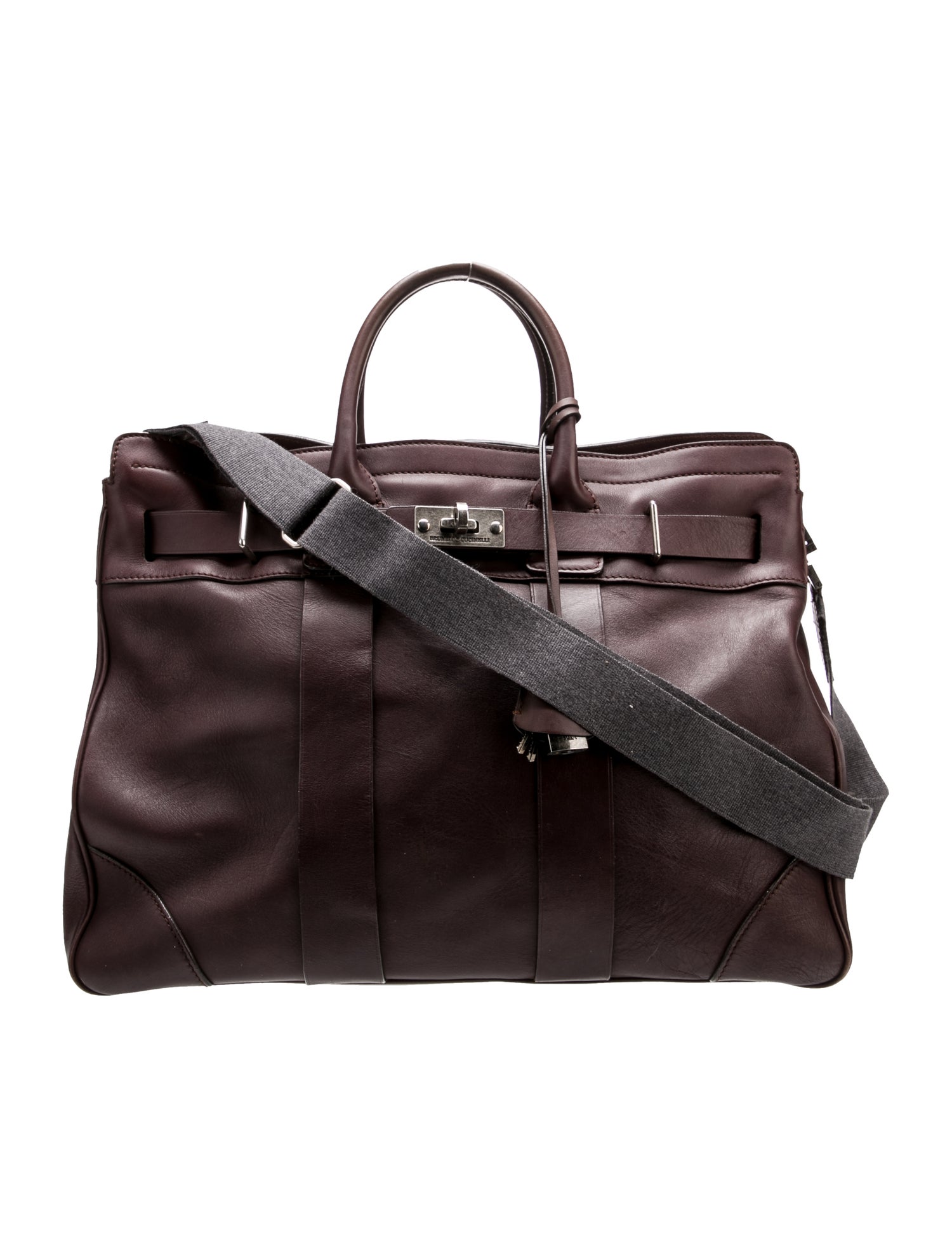 Brunello Cucinelli Leather Messenger Bag