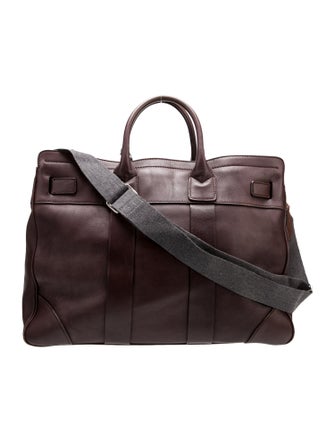 Brunello Cucinelli Leather Messenger Bag