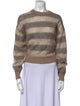Brunello Cucinelli Striped Crew Neck Sweater