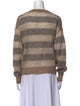 Brunello Cucinelli Striped Crew Neck Sweater