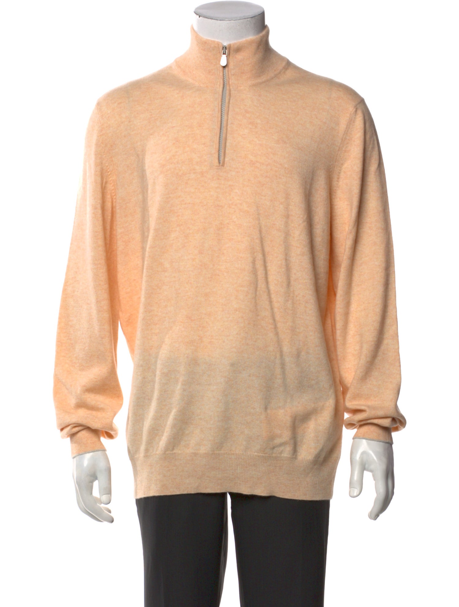 Brunello Cucinelli Cashmere Mock Neck Polo Sweater w/ Tags