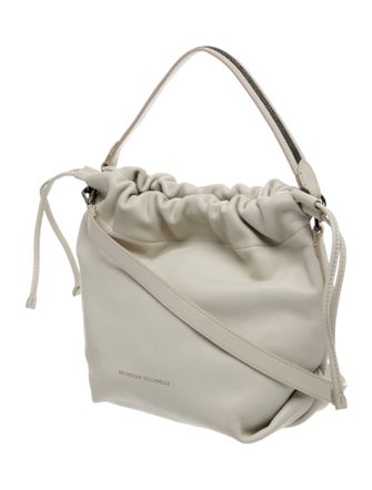 Brunello Cucinelli Leather Top Handle Bag