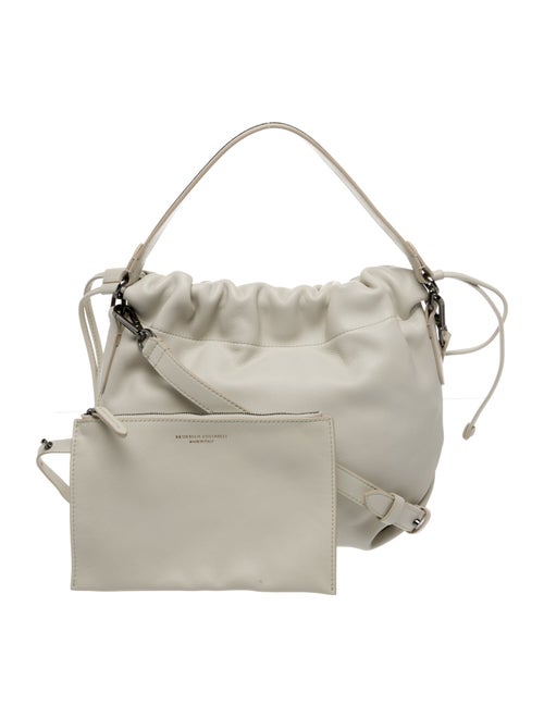 Brunello Cucinelli Leather Top Handle Bag