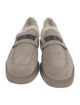 Brunello Cucinelli Monili Suede Loafers