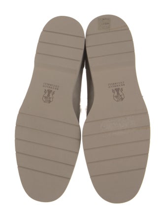 Brunello Cucinelli Monili Suede Loafers