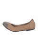 Brunello Cucinelli Monili Leather Ballet Flats