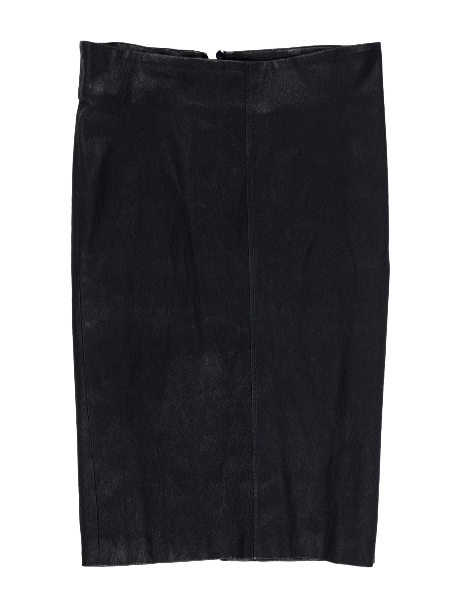 Brunello Cucinelli Leather Knee-Length Skirt