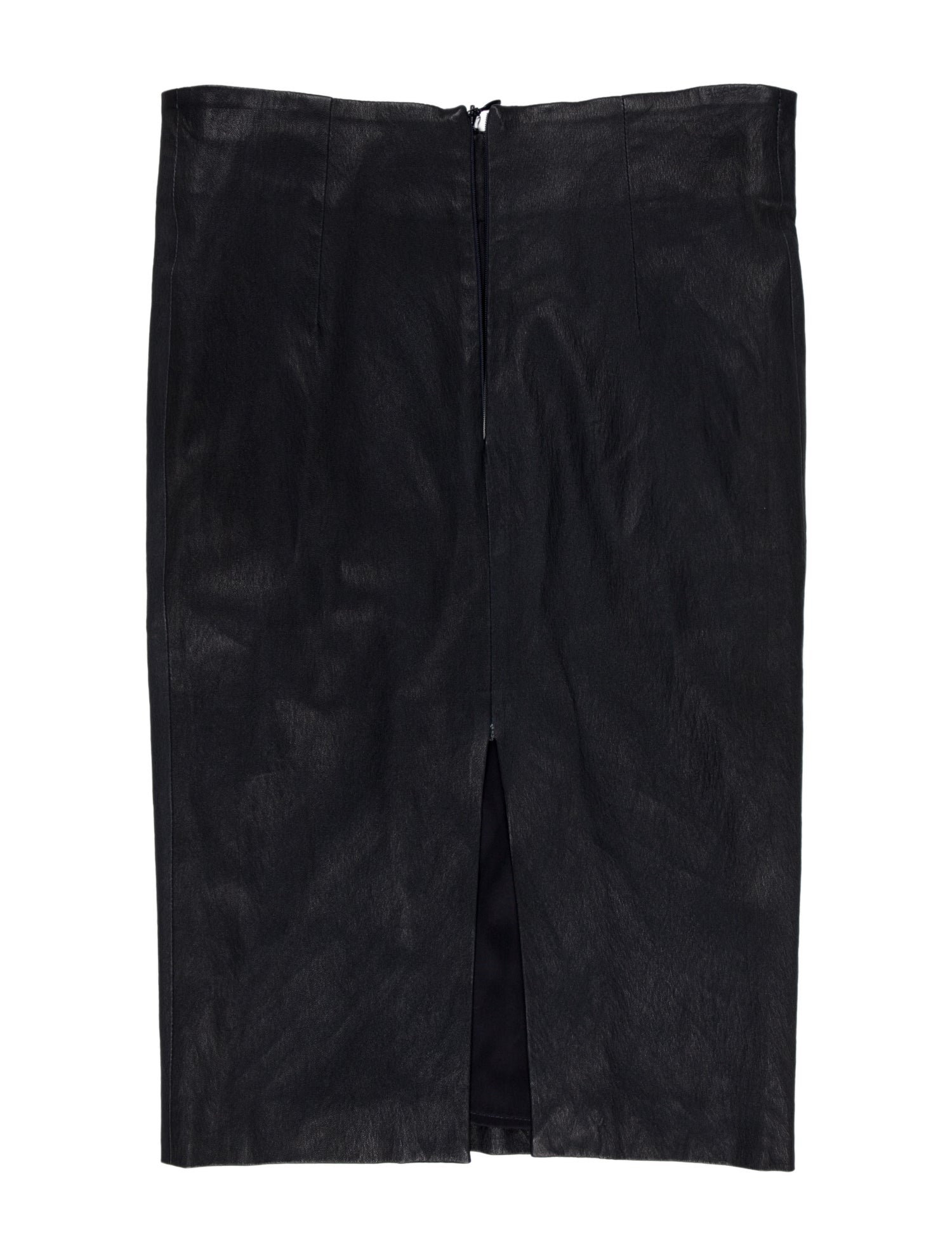 Brunello Cucinelli Leather Knee-Length Skirt