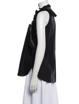 Brunello Cucinelli V-Neck Sleeveless Blouse