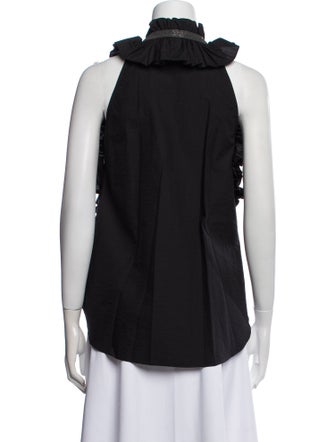 Brunello Cucinelli V-Neck Sleeveless Blouse