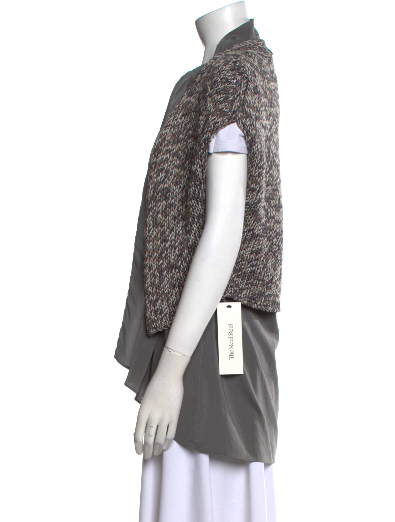 Brunello Cucinelli Printed Open Front Sweater