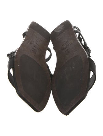 Brunello Cucinelli Leather Gladiator Sandals