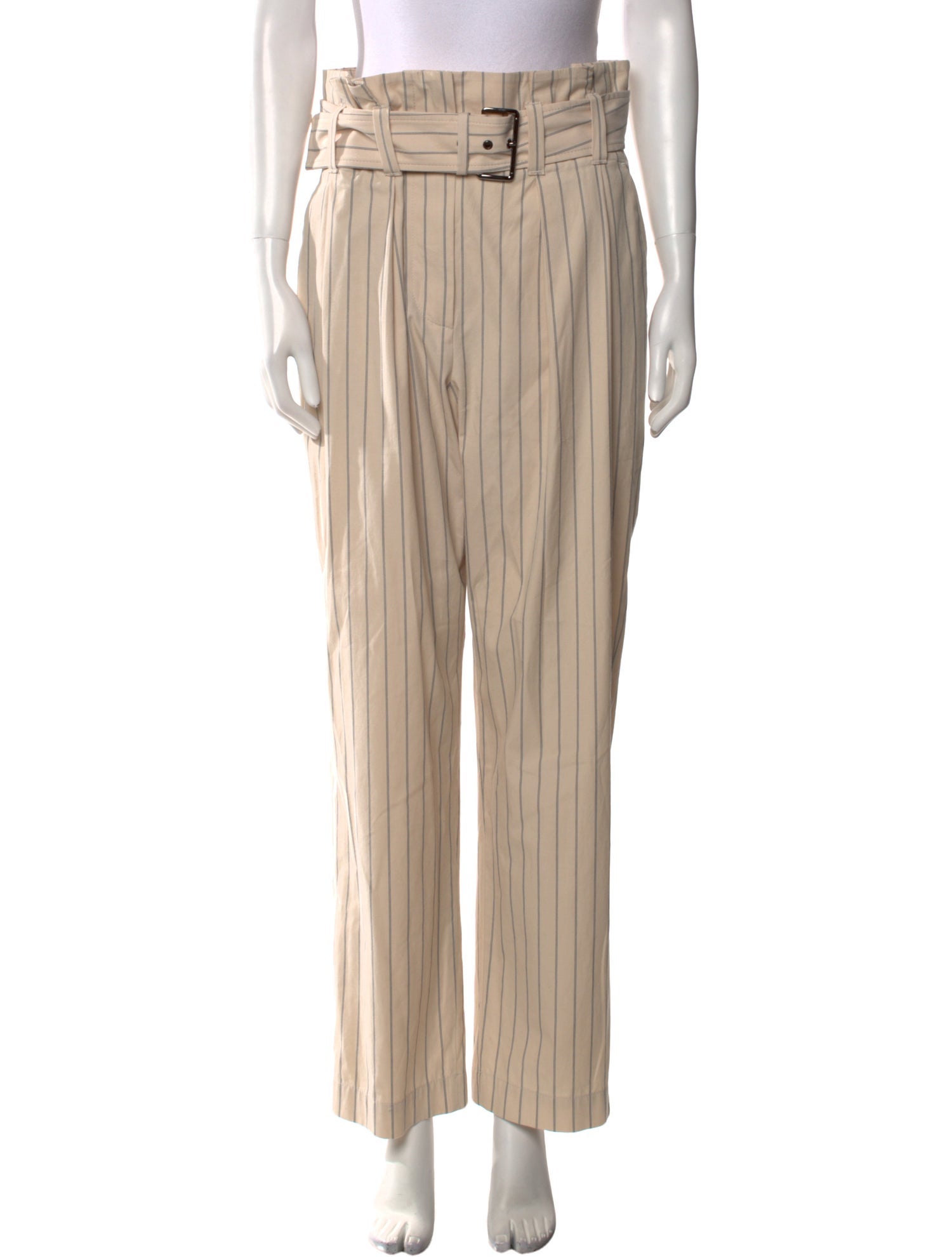 Brunello Cucinelli Striped Straight Leg Pants