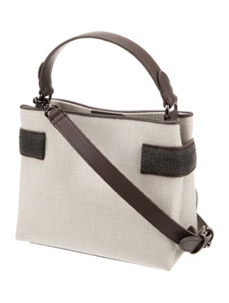 Brunello Cucinelli Canvas Top Handle Bag