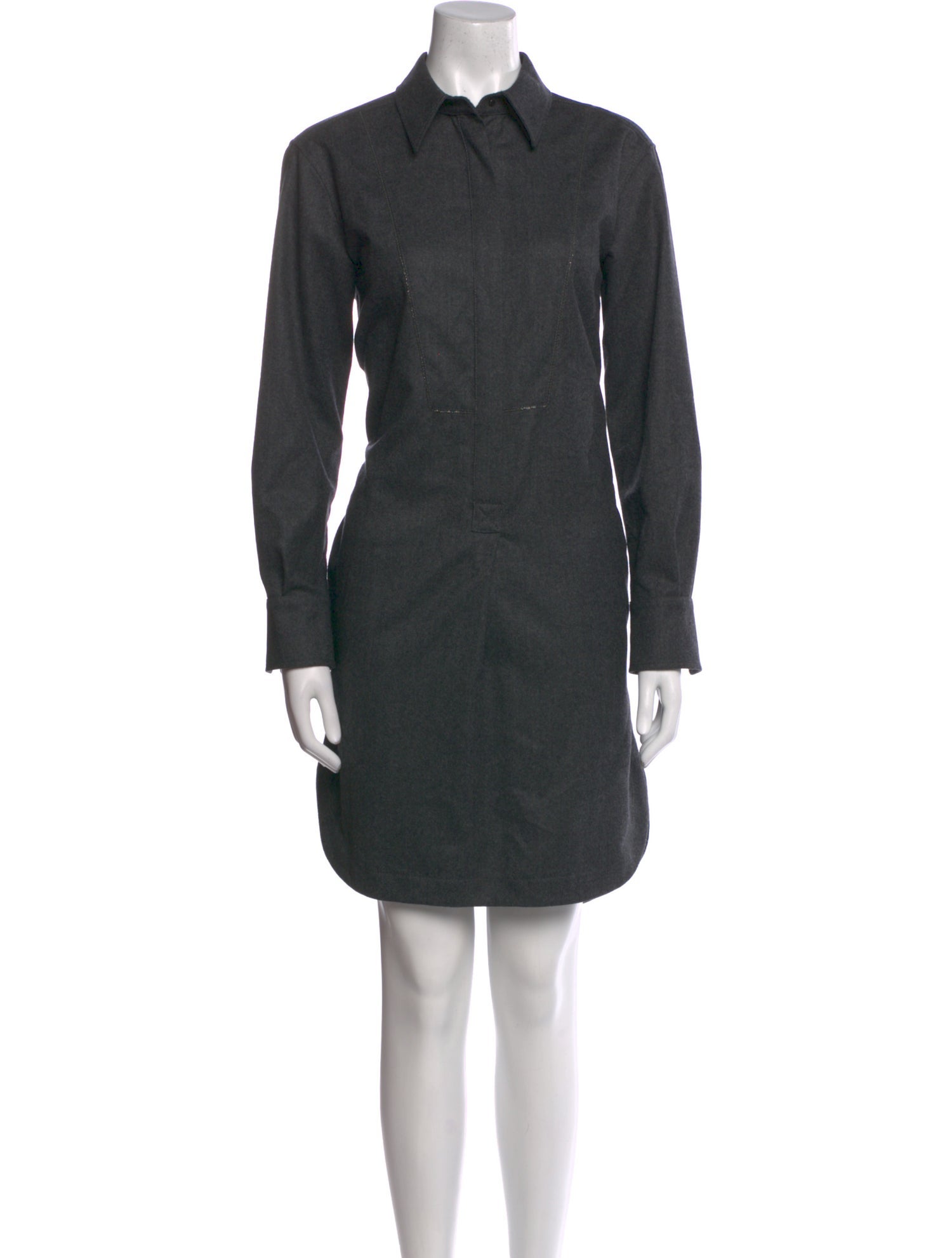 Brunello Cucinelli Virgin Wool Knee-Length Dress