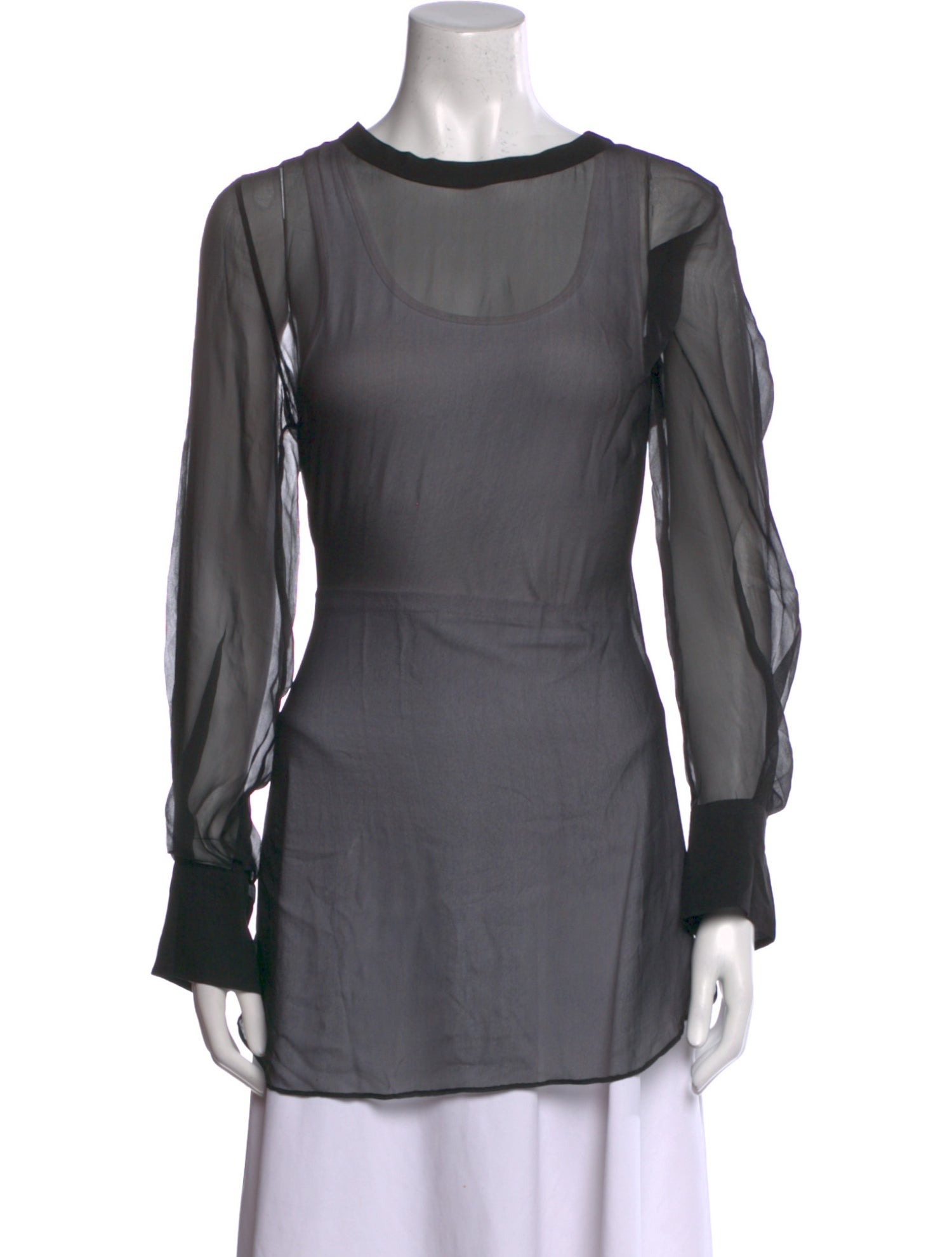 Brunello Cucinelli Scoop Neck Long Sleeve Tunic