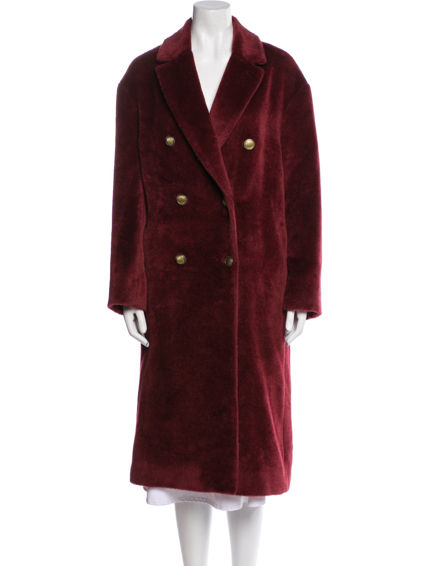 Brunello Cucinelli Alpaca Faux Fur Coat