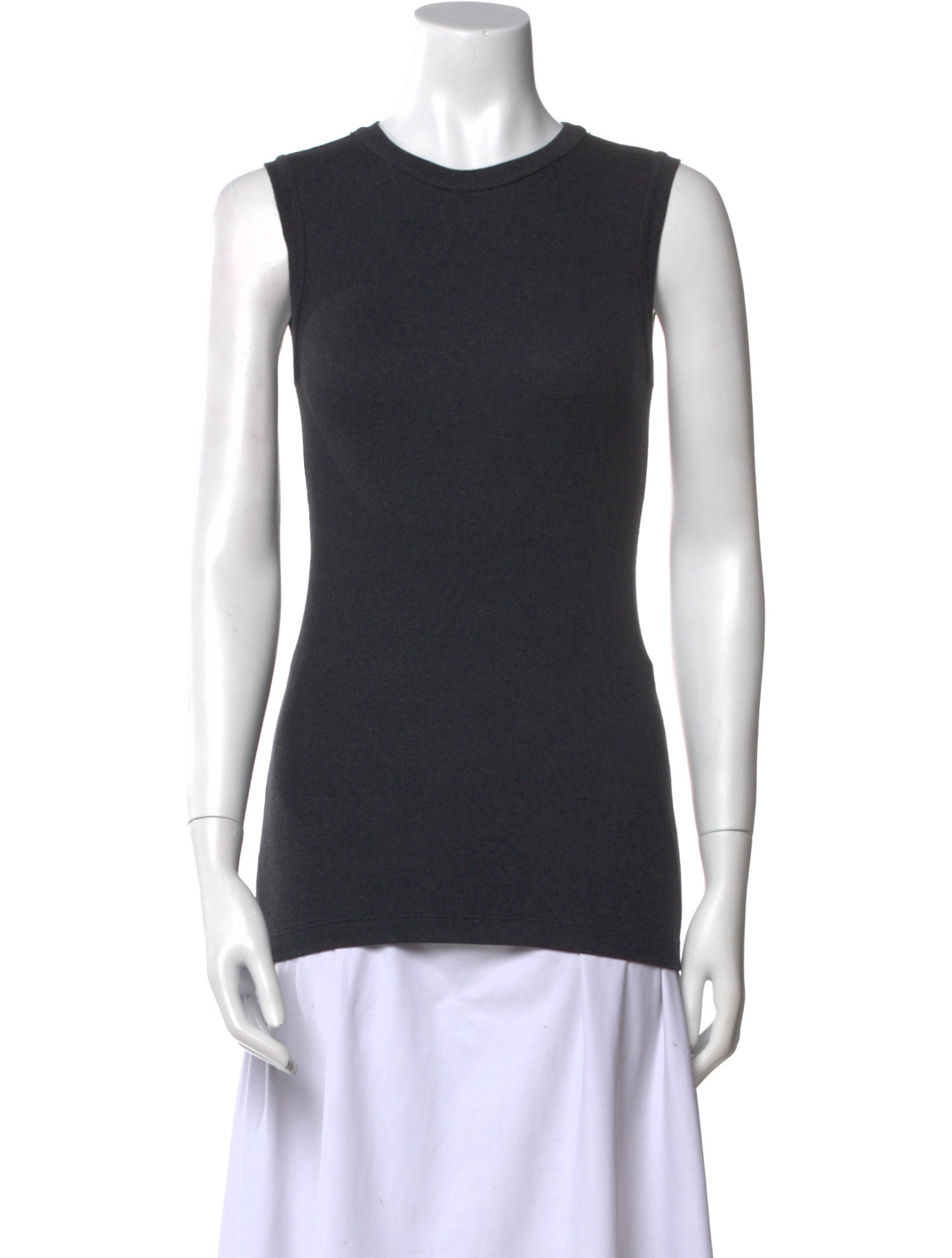 Brunello Cucinelli Crew Neck Sleeveless Top