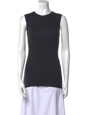 Brunello Cucinelli Crew Neck Sleeveless Top