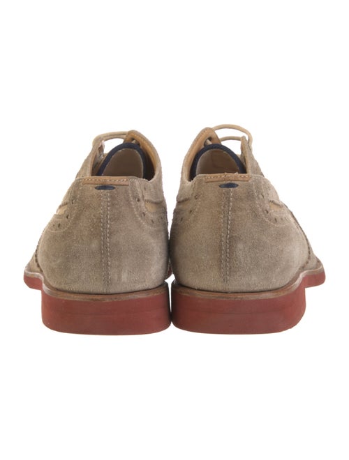 Brunello Cucinelli Suede Lasercut Accents Brogues