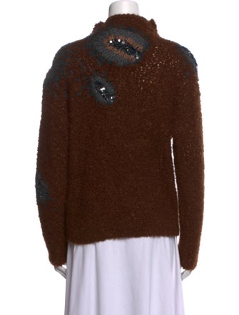 Brunello Cucinelli Mohair Paisley Print Sweater
