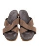 Brunello Cucinelli Suede Colorblock Pattern Slides