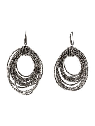 Brunello Cucinelli Beaded Vetro Drop Earrings