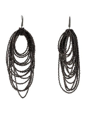 Brunello Cucinelli Beaded Vetro Drop Earrings