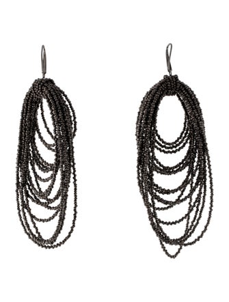 Brunello Cucinelli Beaded Vetro Drop Earrings