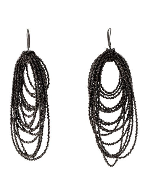 Brunello Cucinelli Beaded Vetro Drop Earrings