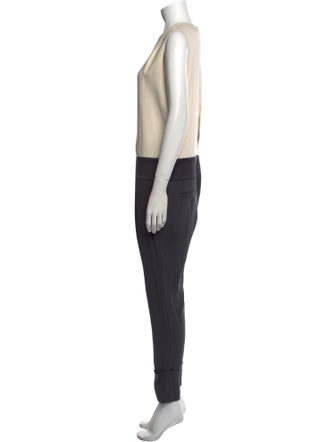 Brunello Cucinelli Silk V-Neck Jumpsuit