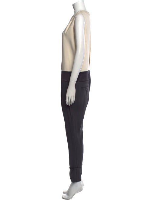 Brunello Cucinelli Silk V-Neck Jumpsuit