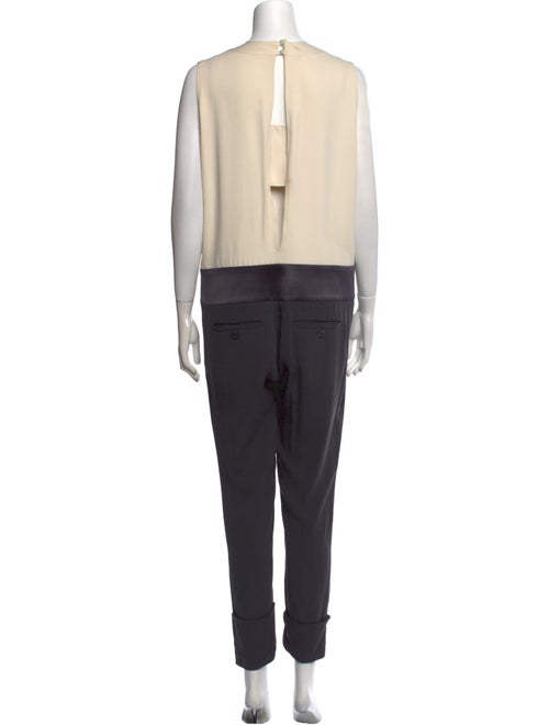 Brunello Cucinelli Silk V-Neck Jumpsuit