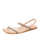 Brunello Cucinelli Monili Leather Slingback Sandals