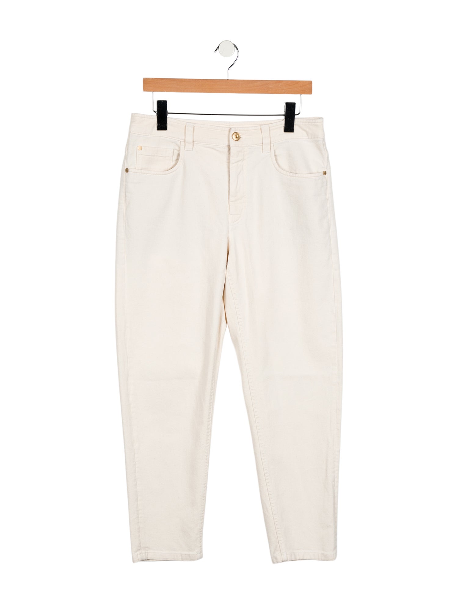 Brunello Cucinelli Mid-Rise Straight Leg Jeans