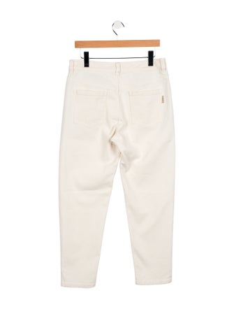 Brunello Cucinelli Mid-Rise Straight Leg Jeans